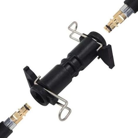 Kit de raccordement de tuyau d'extension pour tuyaux haute pression, compatible avec les nettoyeurs haute pression Karcher K2, K3, K4, K5, K6, K7, adaptateur de connexion durable. (1/5)