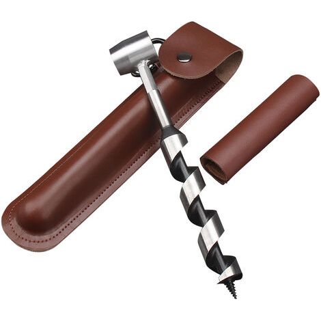 Outil de survie comprenant une mèche de tarière, une tarière à bois Scotch Eye, une clé à main, une perceuse à bois et une perceuse à main multifonctions pour le camping, la survie, la randonnée, le b (1/5)