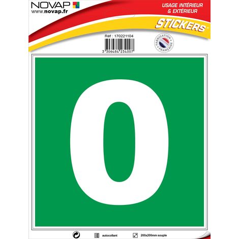 N°0 - 200x200mm - Adhésif Vert - 4234007