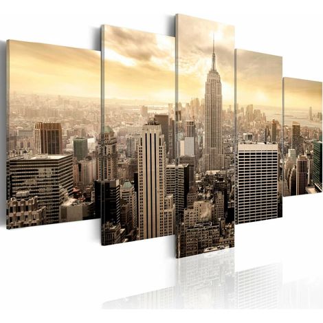 Tableau new york et levier de soleil - 200 x 100 cm (1/4)