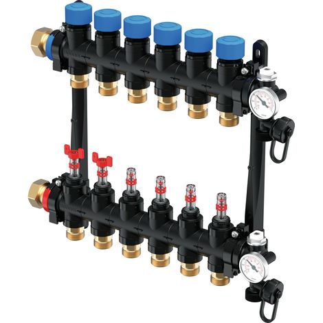 Vario M Verteiler mit Durchflußmesser FM 6X G3/4 Euro