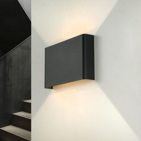 Applique d'intérieur HAGA de couleur graphite au design moderne de style minimaliste 2xG9 éclairage indirect - Graphite (1/5)