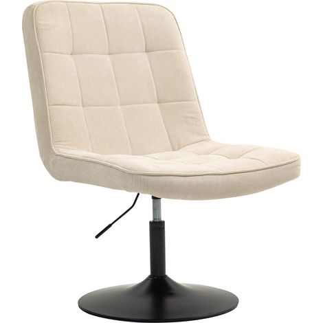 SVITA HENRY Loungesessel höhenverstellbar mit Tellerfuß Beige