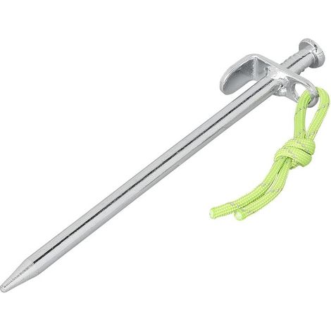 Picchetto da roccia 20 cm in acciaio zincato con gancio a l heavy duty