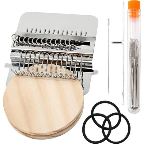 Máquina De Tejer - Mini Máquina De Remiendo - Para Reparación Rápida De Telas Y Tejido Manual - Juego Con 10 Ganchos De Ganchillo (1/5)