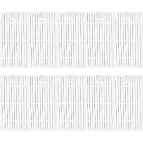 Replacement Compatible with Chuwi ILife V55 Pro Hepa Air Filter Spin Side Brush Mop Cloths Robot Vacuum Cleaner Accessory Kit Spare Part (Color: Set E) (1/4)