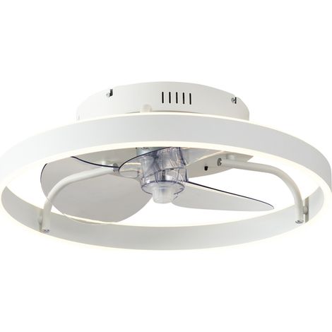 Ceiling Fan White 50cm incl. LED Dimmable with Remote Control - Maddy (1/5)