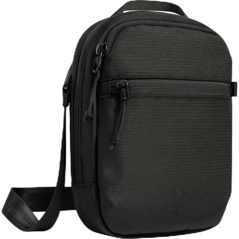Vertical Compartment Organizer  Organized Interior Storage, with Shoulder Strap and Zippered Pocket, Black (1/5)