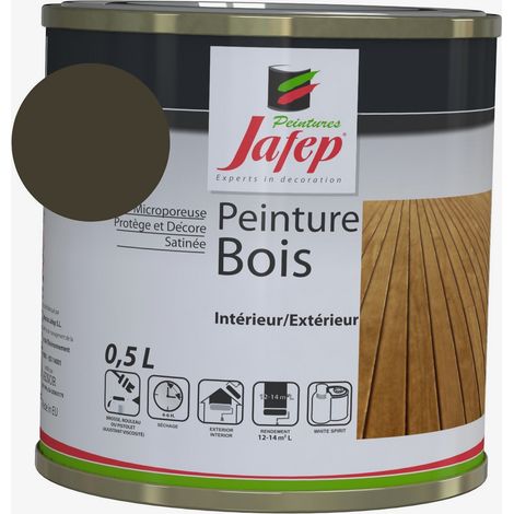 Peinture bois taupe Jafep 0,5 L
