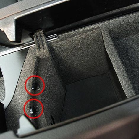 Stück Spezifikationen: Linke Seite Farbe: Schwarz Material: ABS Verriegelungsclip für den Deckel der Mittelkonsole (1/4)