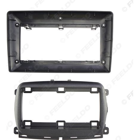 Compatible with Fiat 500 (from 2015): Modified frame for widescreen Android with integrated navigation and support for audio panel (9 inches). (1/5)