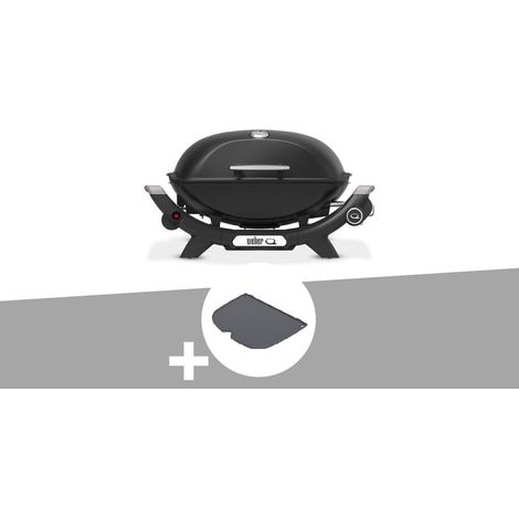 Barbecue à gaz Q 2100N noir + Plancha (1/2) - Weber
