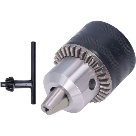 3-16mm Keyless Drill Chuck Adapter, 1/2-20UNF Drill Chuck Adapter, 3-Jaw Stainless Steel Converter Adapter