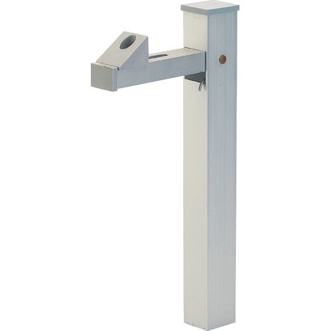 Thirard – Arrêt de porte à sceller aluminium 330mm – Finition argent – Pour portail – Compatible tous types (1/2)