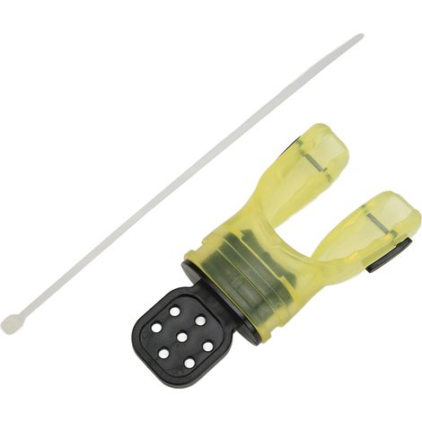 Embout buccal en thermoplastique TOOKE pour plongée tuba, deuxième étage régulateur, pièce de morsure jaune bonbon (1/5)