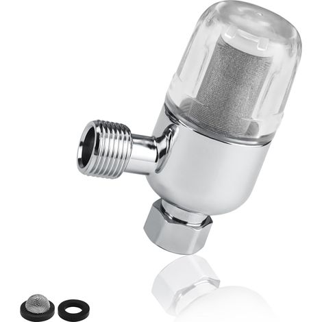 Reusable Water Filter with 1/2 Inch Internal and External Thread, Water Filter for Kitchen Taps, Bathroom Showers (1/5)
