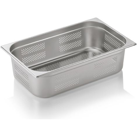 Bac inox perforé fond et côtés GN 1/1 H 150 mm 20 ltr GN CORE - Was Germany (1/2)