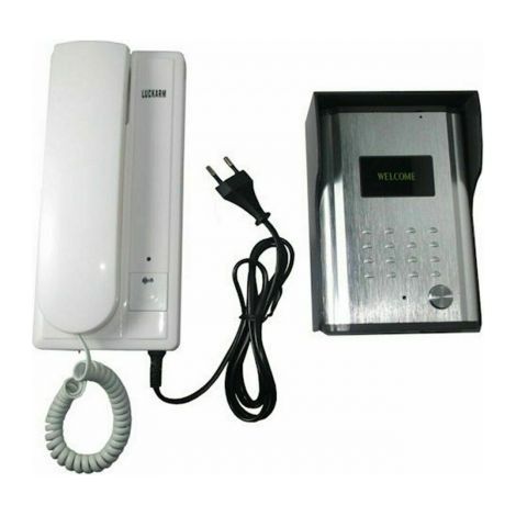 KIT CITOFONO MONOFAMILIARE PER ESTERNO 2 FILI CORNETTA APERTURA CANCELLO 328A M