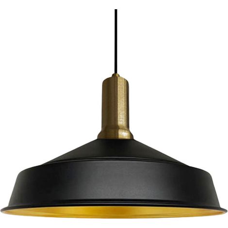 Handbemalte Industrielle Hängeleuchte aus Schwarz Metall – Vintage-Kronleuchter E27 Ø41 cm für Wohnzimmer, Schlafzimmer Oder Esszimmer (1/5)