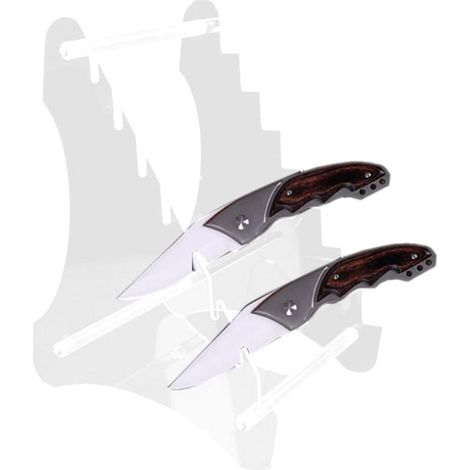 Robuste Messer-Prasentationsstander aus Acryl, Uberlebensmesser-Halter fur Jagd, Klingen-Display (1/4)