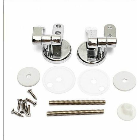 Green Mobility-Charniere Abattant, Lot de charnières de rechange pour lunette WC avec fixations en alliage de zinc (1/5)