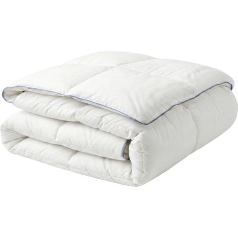 Piumino leggero e caldo in piuma d'oca di lusso 220 x 220 cm Bianco Krivan
