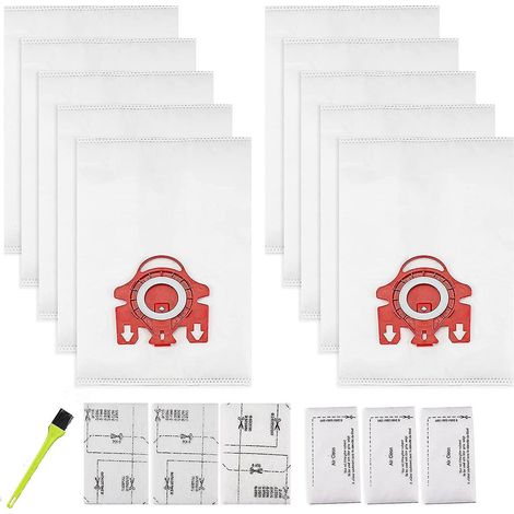 10er-Pack 3D-Airclean-Beutel als Ersatz für Miele FJM Staubsaugerbeutel (1/4)