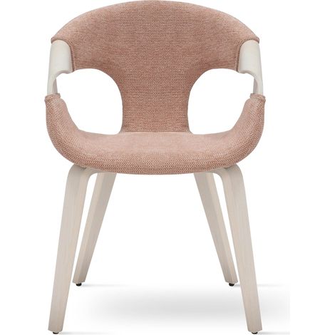 Poltroncina EMILIA 03 in Tessuto Rosa 55x56x80
