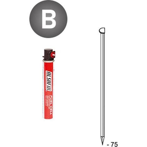 2 200 Pointes en Bandes Collées 34° (Pack) - 2.8x75 mm - D-Work (1/5)