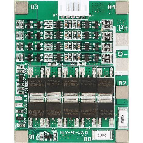 50A BMS-Schutzplatine für 3,7V 4S Li-Ionen-Akkus – Sicherheits-Leiterplatte (1/5)