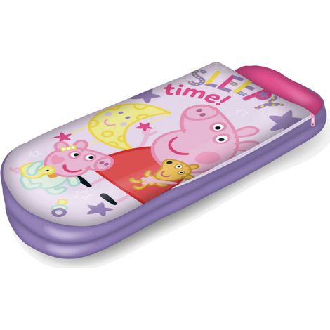 Lit gonflable 2 en 1 avec sac de couchage intégré Peppa Pig (1/5)