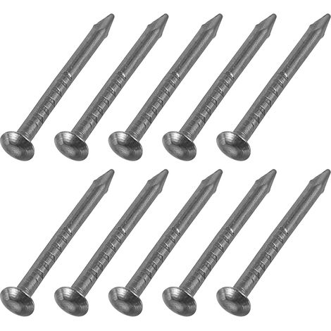 100Pcs Petits Clous De Quincaillerie, 1.2 x 15mm Clou À Tête Ronde En Acier Au Carbone Clou De Finition Commun Pour Travaux De Domestique Accrochage D'Images Projets DIY, Noir (1/5)
