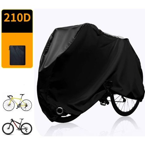 Housse de vélo toutes saisons - Protection solaire - Housse imperméable et coupe-vent pour VTT - Noir - XL (200 70 110 cm) (1/2)
