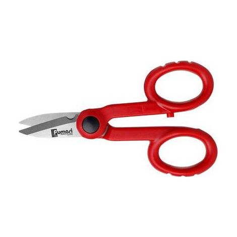 CISEAUX POUR ÉLECTRICIENS AVEC COUPE-CÂBLE Dimensions : 145 mm