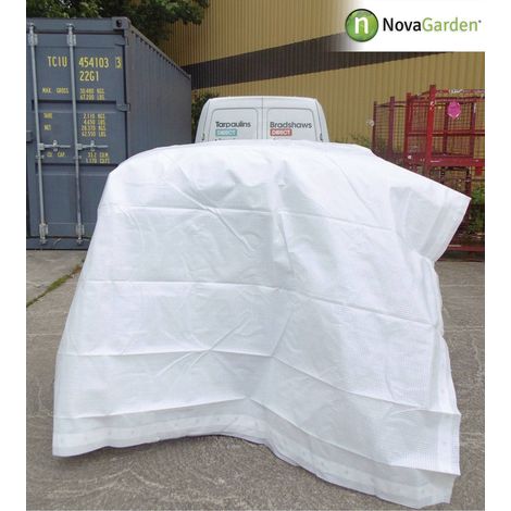 Lona de protecci贸n 120gr./m2 blanca 3X2m impermeable (1/2)