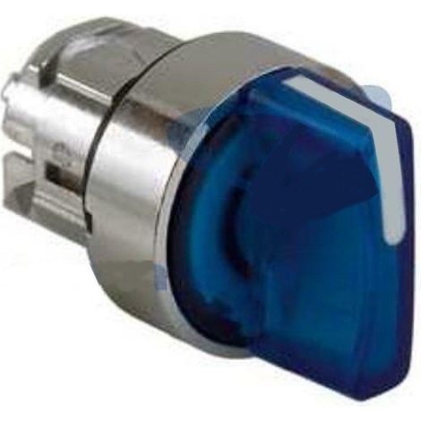 Schneider testa selettore luminoso blu a leva corta 2 posizioni fisse  90 ° zb4bk1263