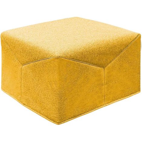 EVERGREENWEB - Pouf Letto Singolo con Materasso Waterfoam Alto 10 cm, Salvaspazio Pieghevole, Puff poggiapiedi, Ottomano, Tessuto Sfoderabile e Lavabile, per Camera Cameretta Soggiorno - Iris (1/4)