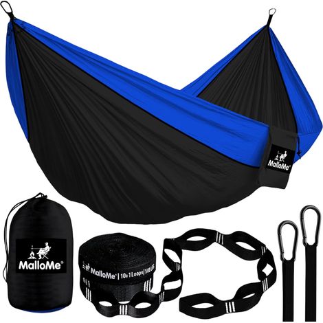 Hamac camping double robuste 300x200 cm jardin extérieur (1/5)