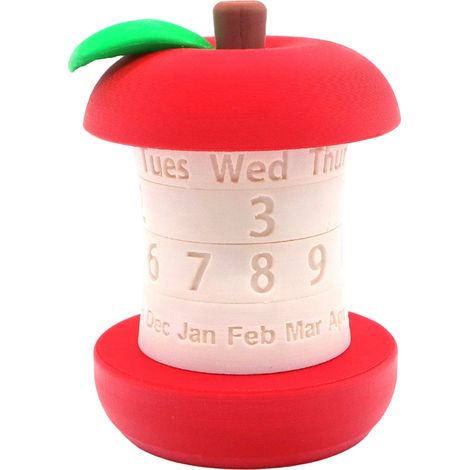 Calendrier Perpetuel - Rotation Manuelle Bidirectionnelle - Forme De Fruit - Décoration De Bureau - 1 Pièce (1/5)