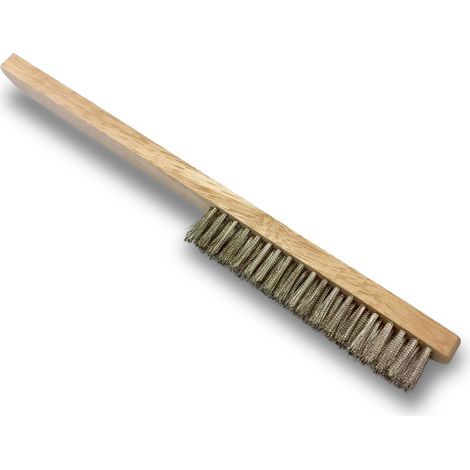 Brosse fine de bijoutier Nettoyage et brossage des bijoux, argenterie et objets d'art fragiles - Quantité x 1 - Fil inox