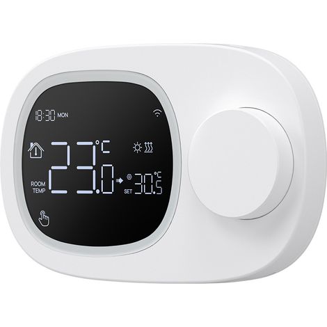 Thermostat de chaudière à gaz, thermostat WiFi thermostat de chaudière à eau à gaz thermostat de faible puissance téléphone portable télécommande intelligente (1/4)
