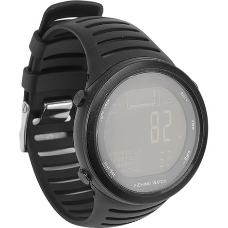 Montre baromètre de pêche multifonctionnelle pour l'extérieur, étanche, avec altimètre, thermomètre et capteur de pression atmosphérique FR720B, noire. (1/5)