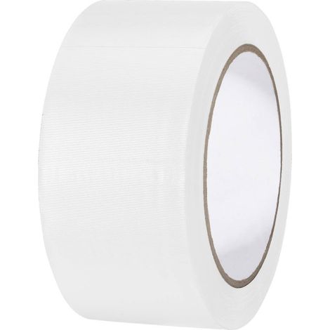 TOOLCRAFT 832450W-C 832450W-C Nastro adesivo in PVC Bianco (L x L) 33 m x 50 mm 1 pz.