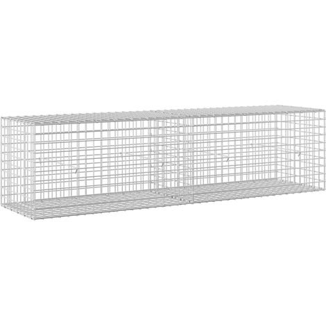 Gabion mit 5 mm Draht und 5x5 cm Maschen 200x50x50 cm vidaXL (1/5)
