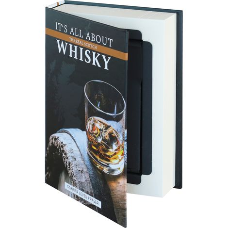 HMF 80701 Buchsafe, getarnte Geldkassette mit echten Papierseiten, Whisky, 18,7 x 13 x 4,2 cm (1/5)