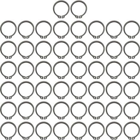 50 Pcs Bague d'Arrêt de Bobine d'Embrayage de Compresseur AC, Épaisseur 1,3 mm, Fer, Jeu de Circlips de Remplacement pour Hyundai (1/5)