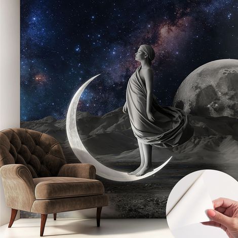 Fototapete Selbstklebend - trendige Wanddeko - Schlafzimmer - Wohnzimmer Nächtliche Träume 250x250 cm (1/5)