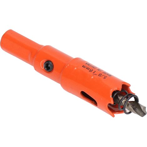 Foret scie cloche bimétallique en acier rapide avec mandrin pour bois et métal 5/8 po (16 mm) (1/5)