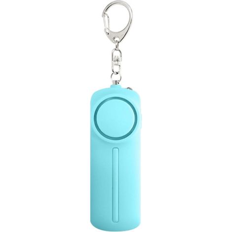 alarme de sécurité personnelle, alarme d'autodéfense 130 dB avec lumière LED bleue pour femmes et enfants - alarme anti-agression (1/5)