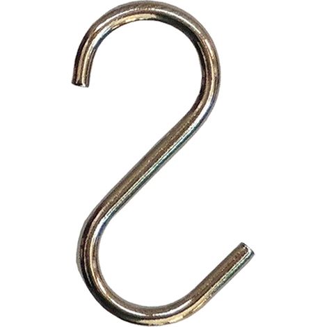 GANCI AD 'S' PER BARRA APPENDIMESTOLI finitura ottonata